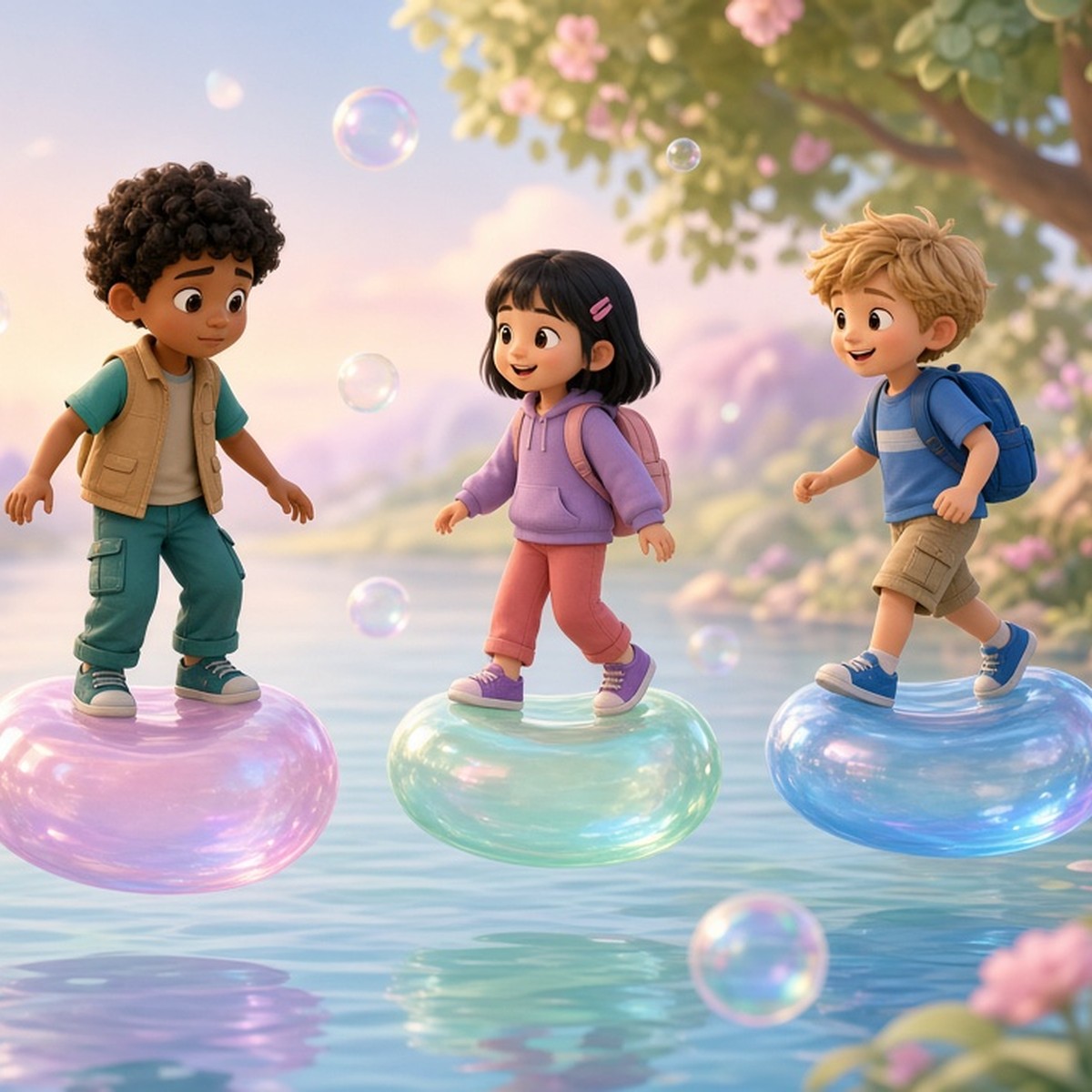 Cover of Helping Hands at Bubble Bridge
